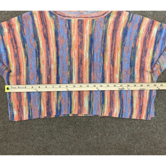 Urban Outfitters Sweater Womens M Finley Cropped Turtleneck Striped Pullover - Picture 6 of 10